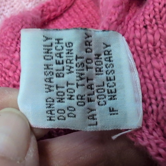 Habitat Women's Pink Ombre Sweater with tab sleeves and slouchy pocket Size L - Picture 7 of 7